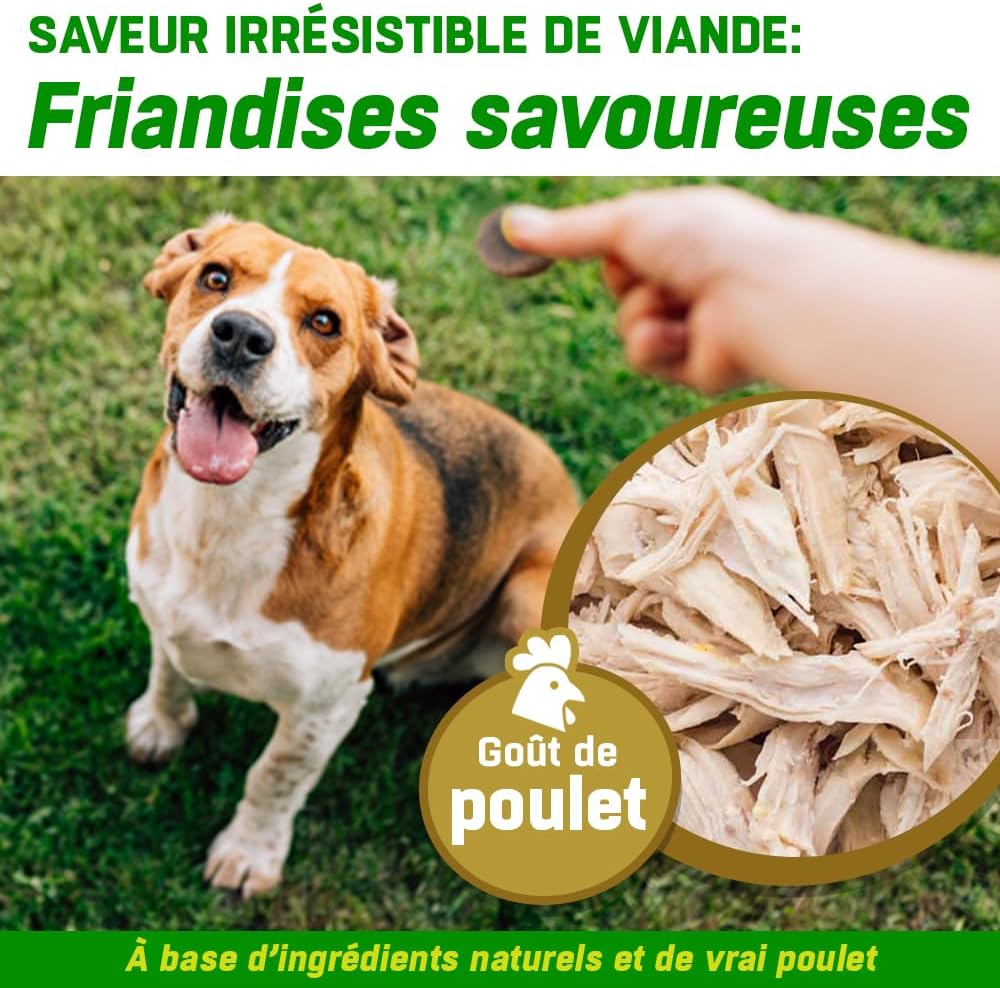 Hip Supplement + Joint Care Joint Care Senior Dog | 150 Chicken Flavour Bites | Glucosamine, Chondroitin, Green Mussel, Hemp Oil, MSM, Hyaluronic Acid, Manganese Vitamins - Image 10