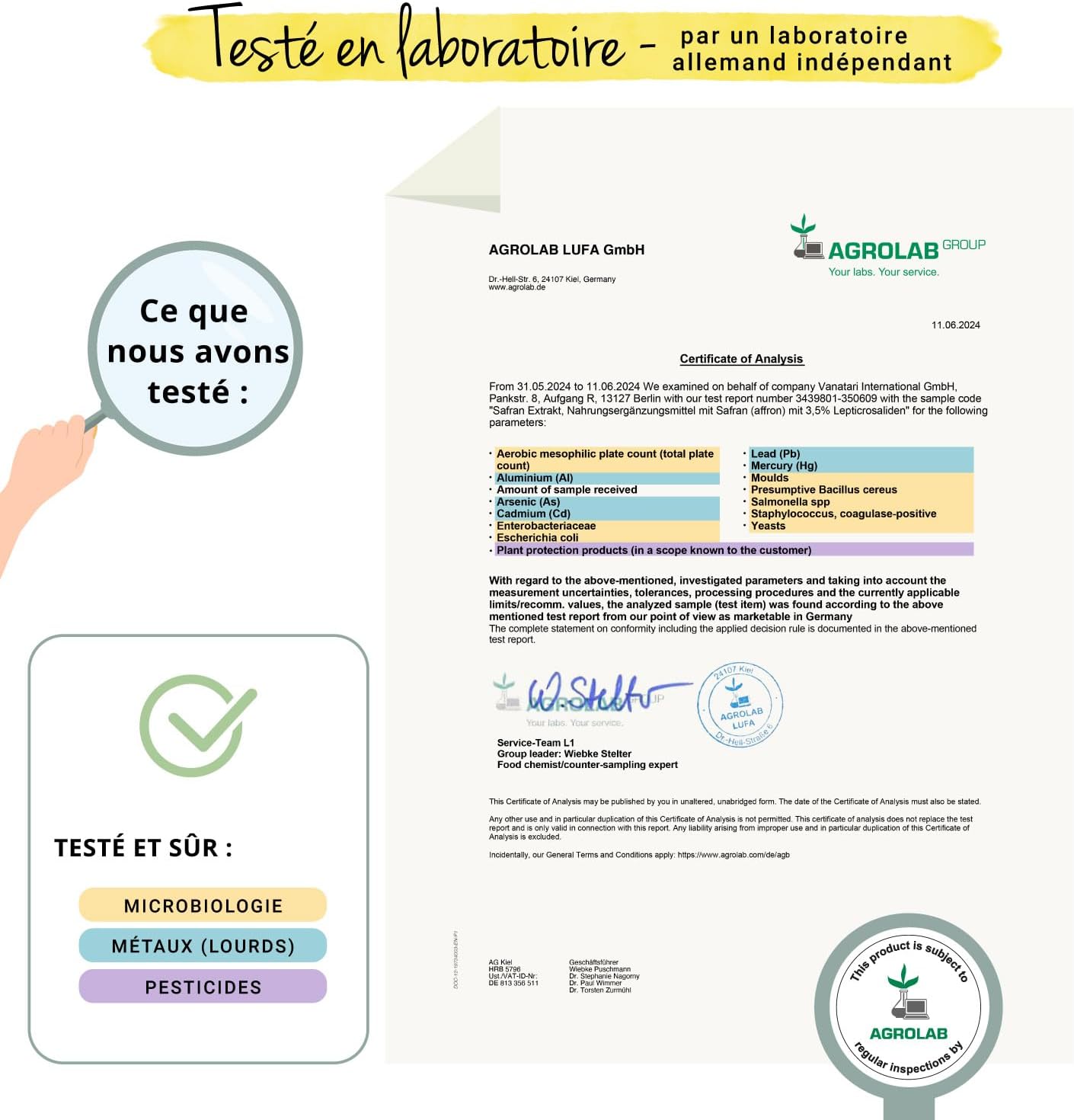 Saffron 30 mg | Quality Extract: Affron® | 120 Capsules | Laboratory Tested | Vegan & No Additives | Vegavero® - Image 7