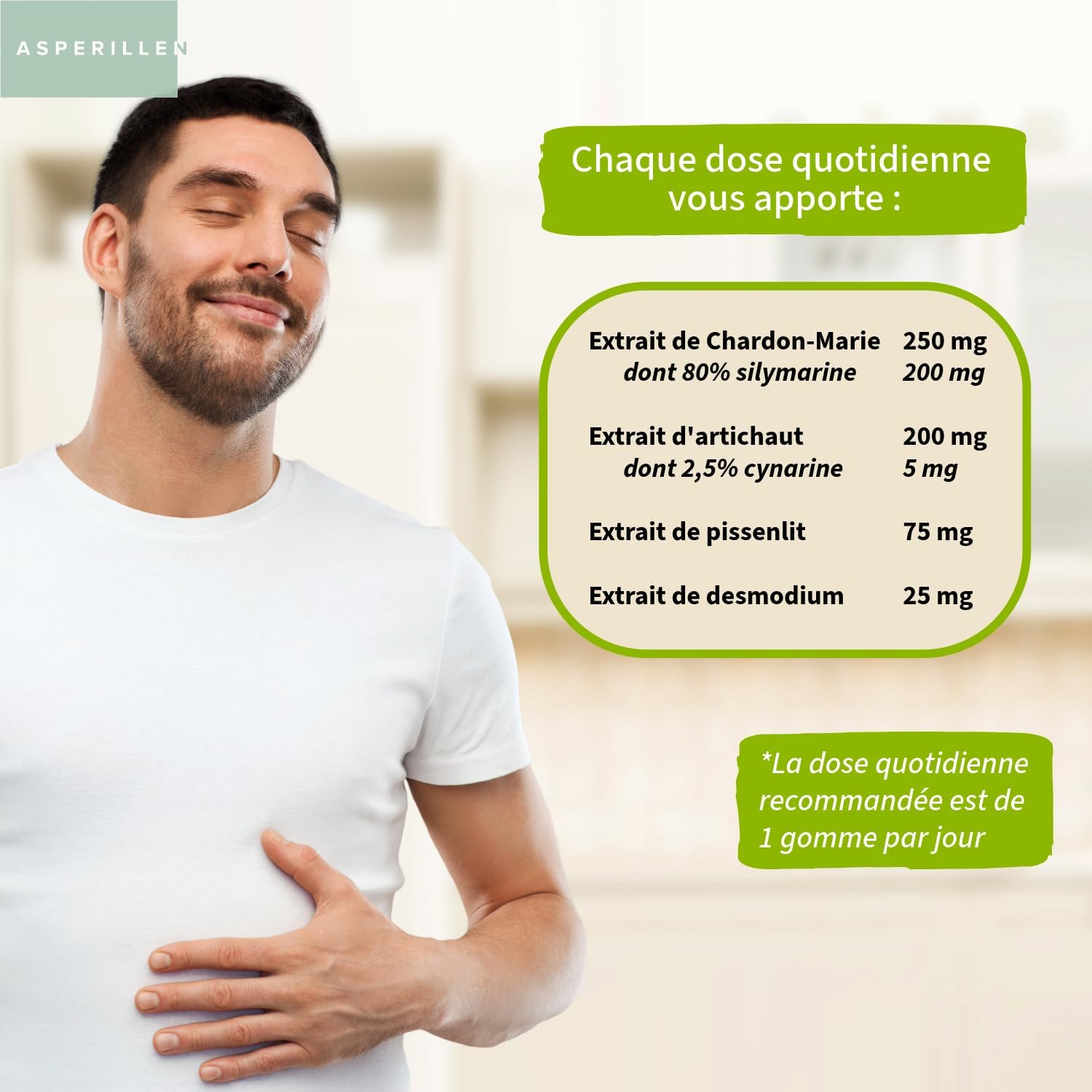 Detox Liver Gummies with Milk Thistle, Dandelion, Artichoke and Desmodium Apple Flavour - Detox, Digestion and Toxin Elimination - Highly Dosed with 80% Silymarin - Vegan, Gluten Free, 60 Units - Image 6