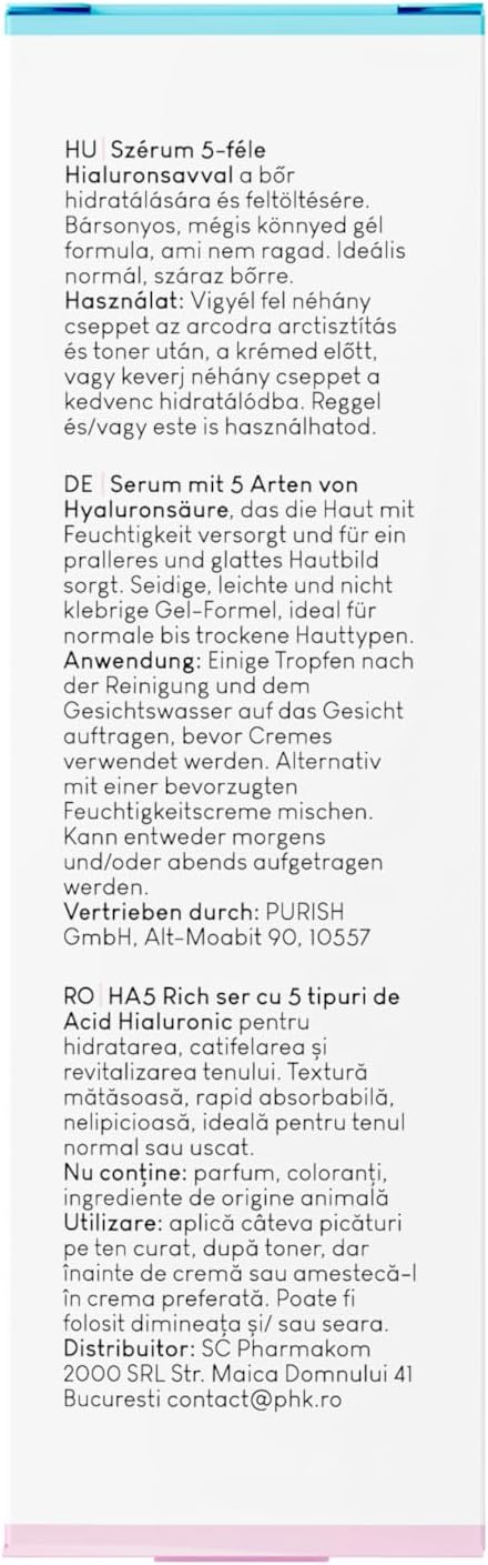 Geek & Gorgeous - HA 5 Rich Hyaluronic Serum – 5 Types of Hyaluronic Acid – Moisturizing & Firming – For Normal & Dry Skin – 30 ml Bottle - Image 8