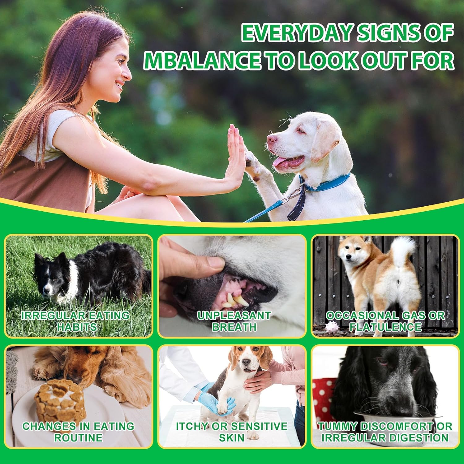 Dog Probiotic Tablets for Chewing, Prebiotics and Digestive Prebiotics for All Dogs, Stomach Pain, Stools and Bloating, Immunity, Itching, Diarrhea Duck Flavour (300g, 120tablets) - Image 8