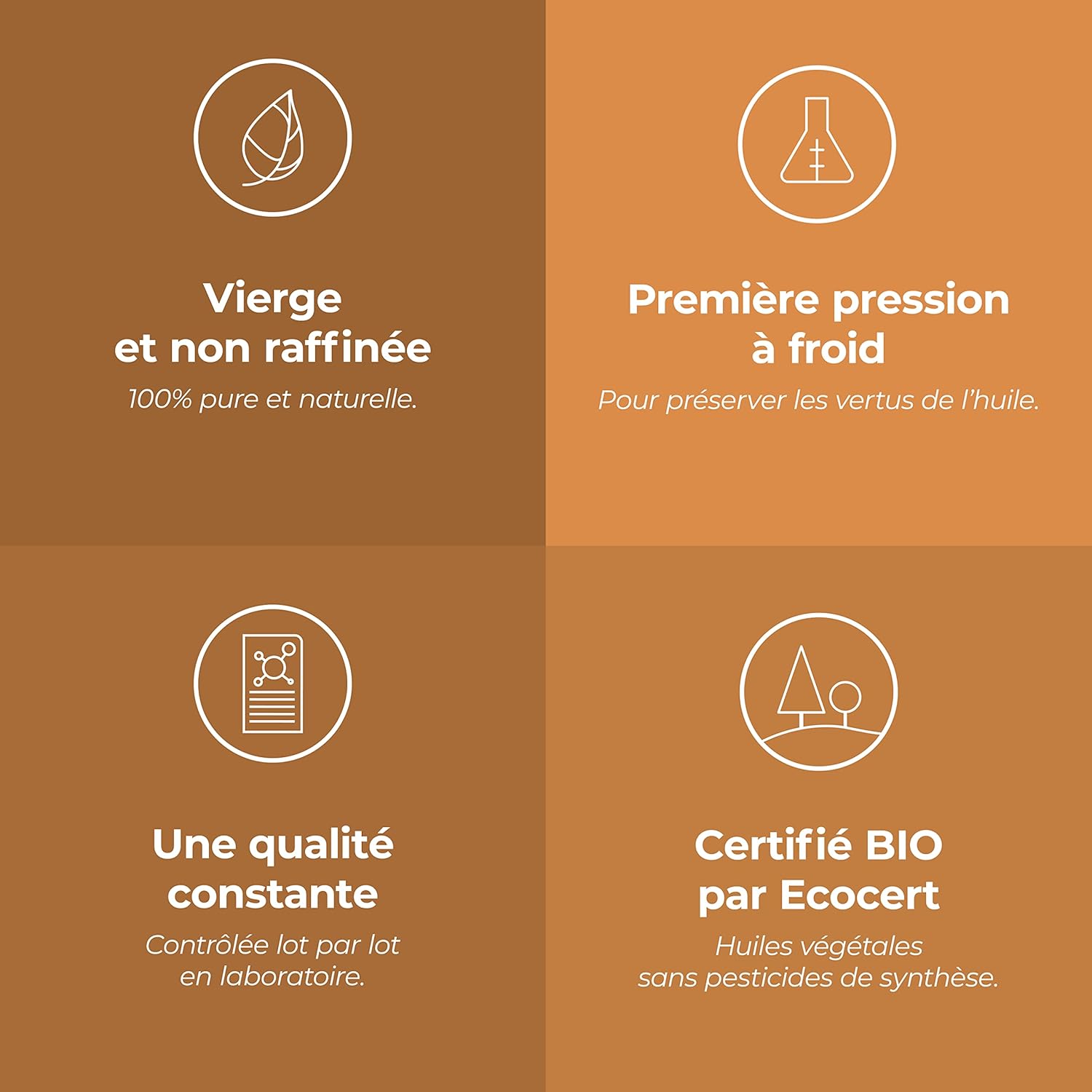 Organic Sweet Almond (Prunus dulcis) - 100 ml - Virgin and AB Certified Vegetable Oil - Aroma Labs - Made in France - Image 5