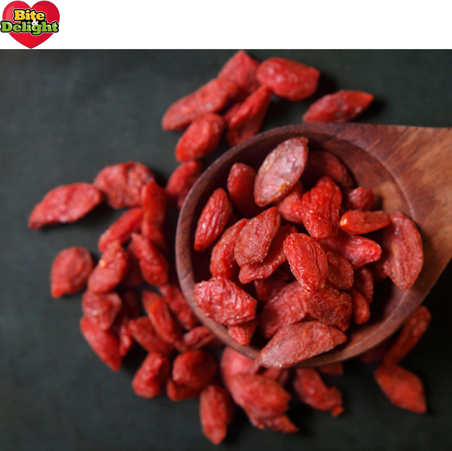 Bite & Delight 1kg Dried Goji Berries Lycium Barbarum – Natural Superfood Rich in Vitamins & Minerals – Healthy Snack Ideal for Muesli, Yogurt & Desserts - Image 8