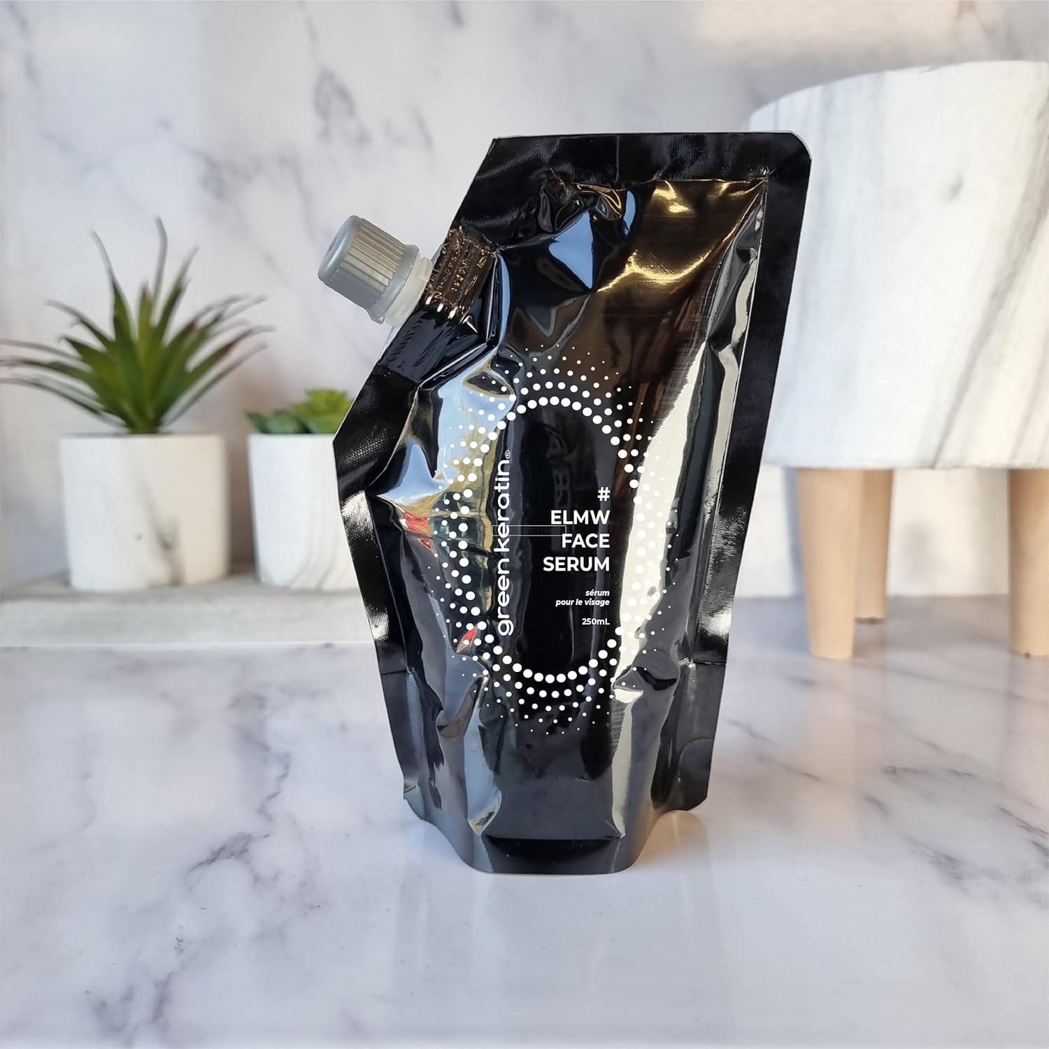 Green Keratin - ELMW Original - Hyaluronic Acid Serum for Face (250ml (Refill)) - Image 2