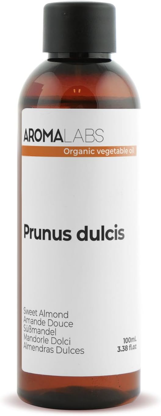 Organic Sweet Almond (Prunus dulcis) - 100 ml - Virgin and AB Certified Vegetable Oil - Aroma Labs - Made in France - Image 2