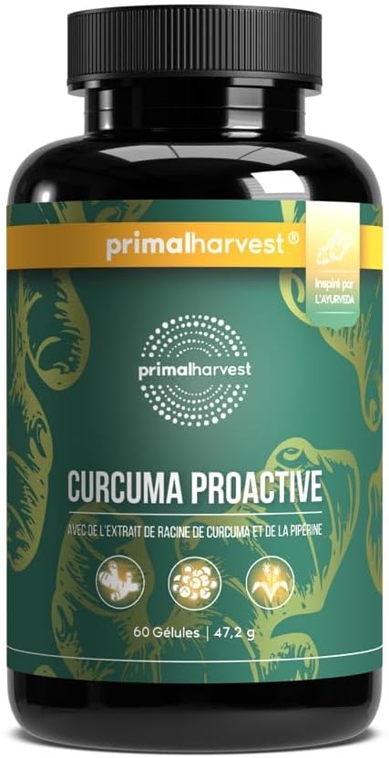 Primal Harvest® Turmeric Proactiv - 120 Turmeric Capsules - Turmeric Extract - Organic Turmeric Powder with BioPerine - Turmeric Capsules - 95% Curcumioids - Lab Tested - Image 2