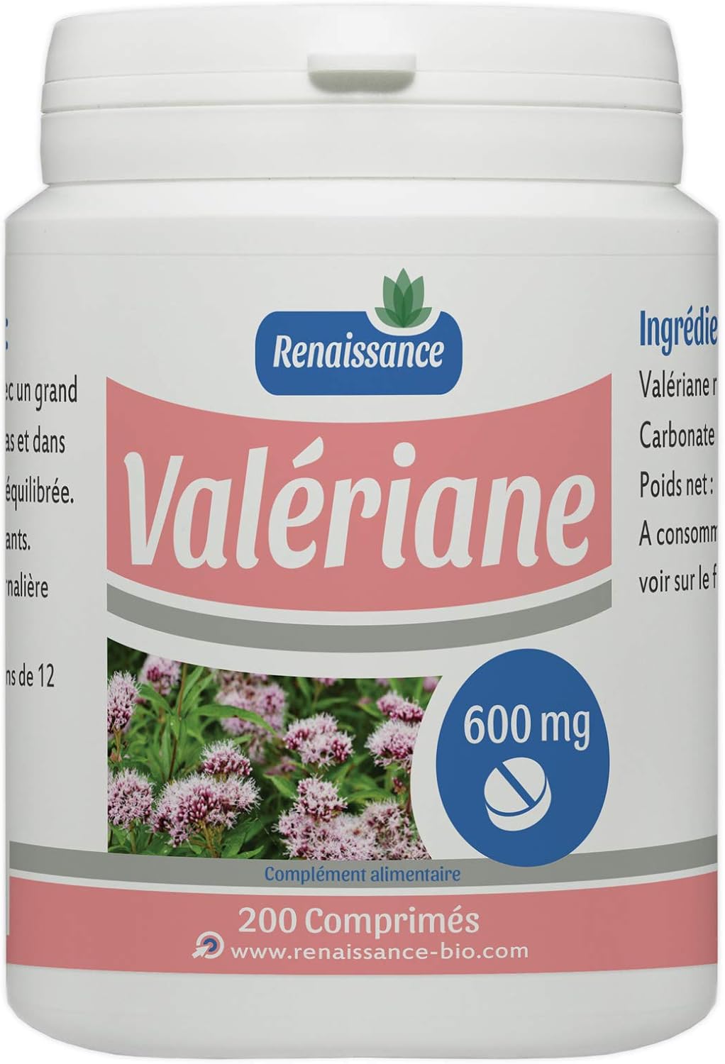 Valerian - 200 tablets dosed at 600 mg - Image 2