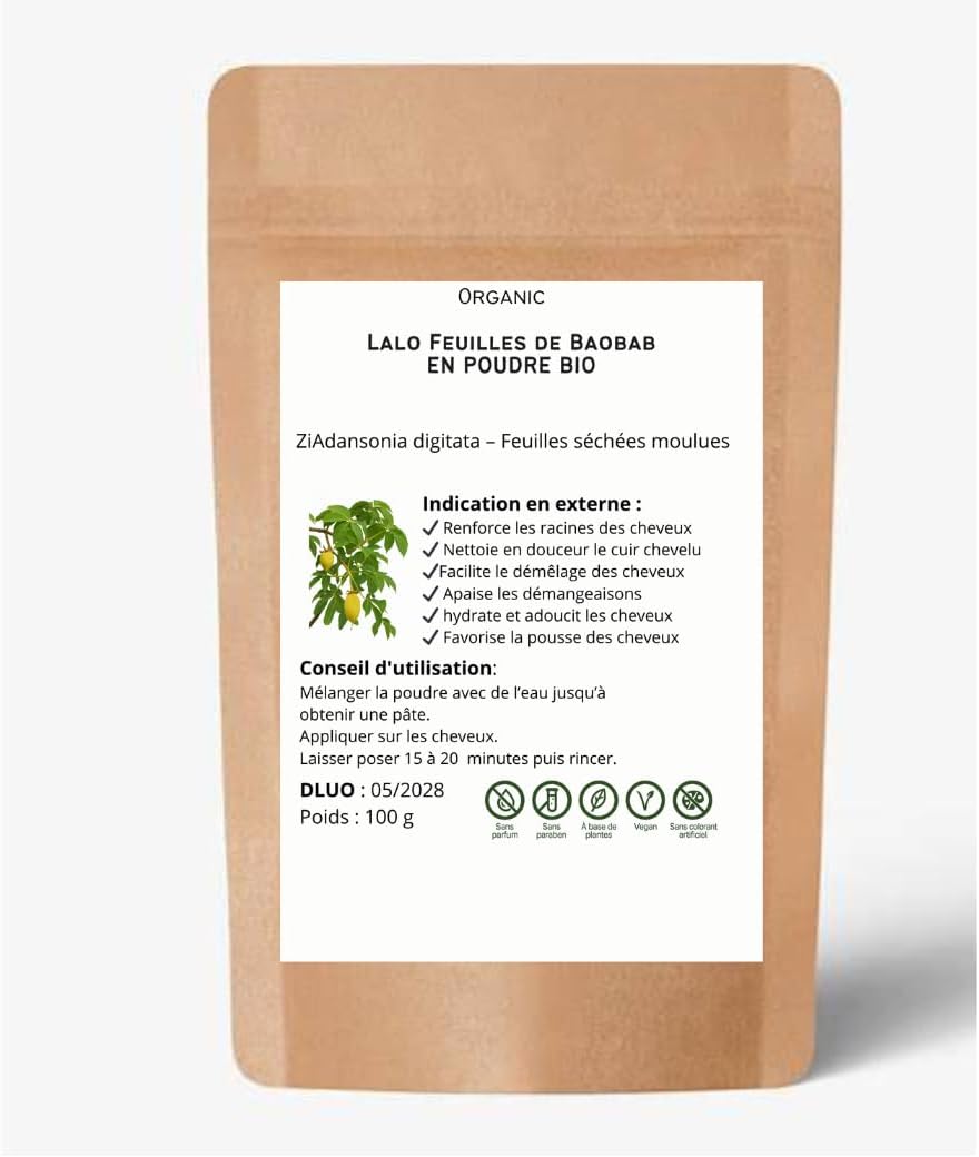 Lalo Powder - Baobab Leaves Powder - Hair Strengthening - Image 4