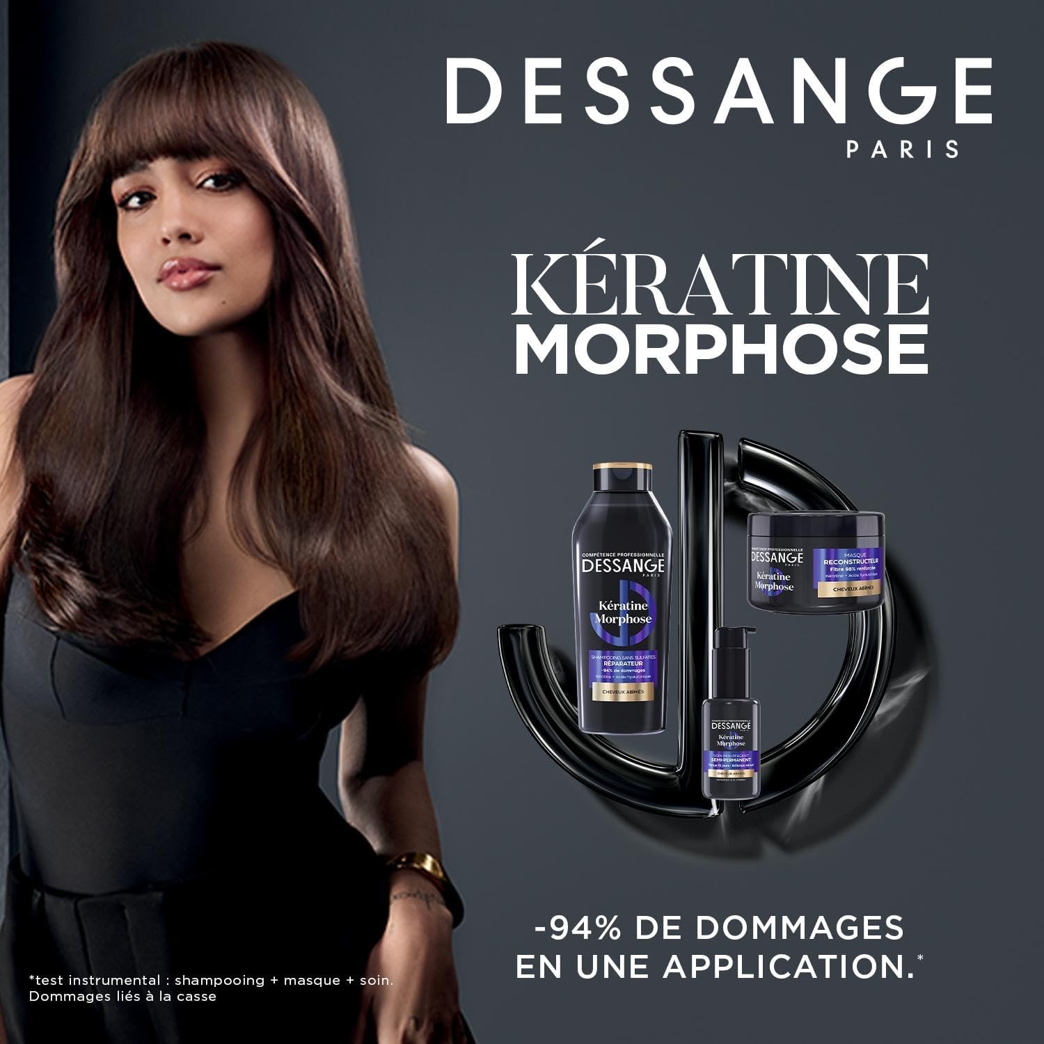 DESSANGE - Morphose Semi-Permanent Keratin Resurfacing Leave-In Hair Care - Seals & Waterproofs Hair Fiber - Damaged Hair - 50 ml - Image 5