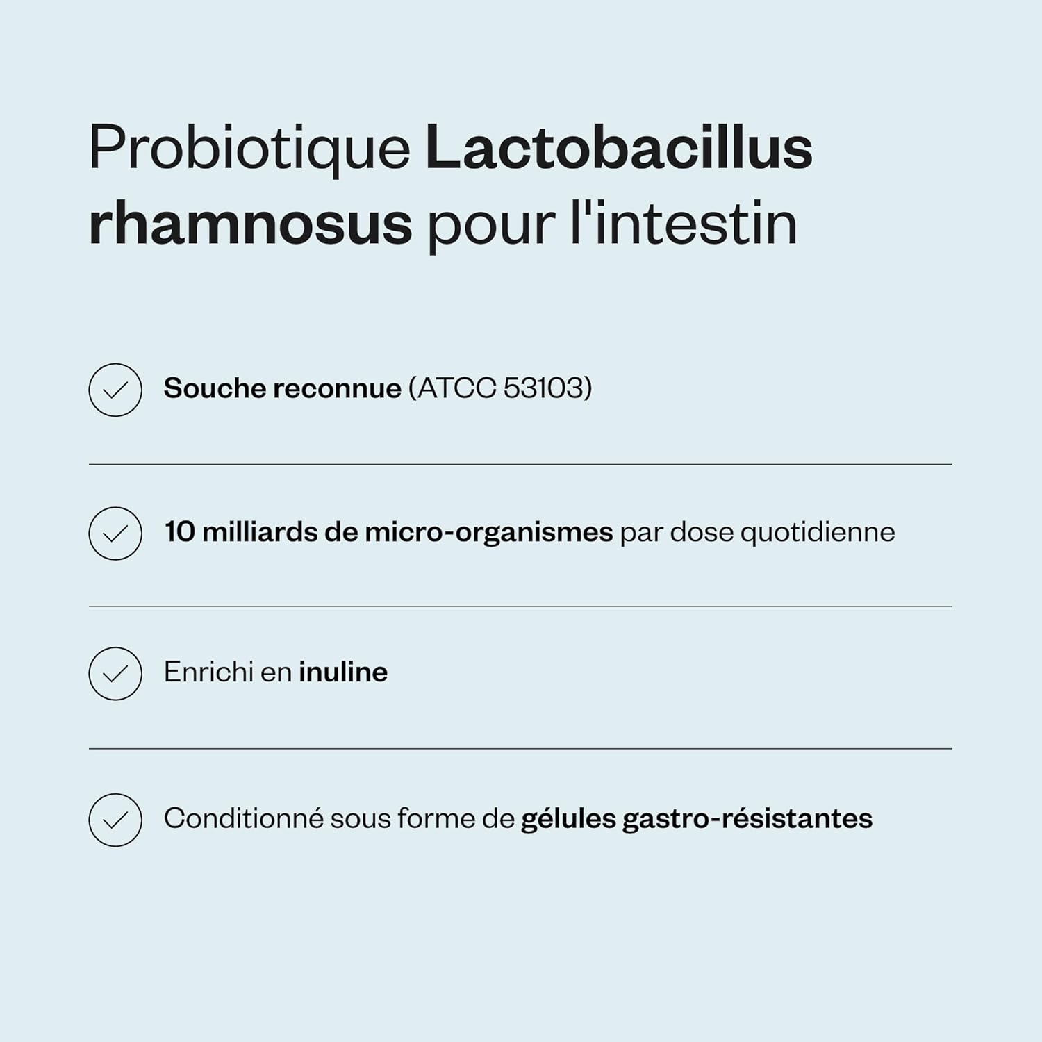 Lactobacillus Rhamnosus GG - Probiotic - Balance Microbiota and intestinal flora - Boosts the immune system - Stimulates the production of Lactobacillus - 60 capsules - Vegan - Supersmart - Image 4