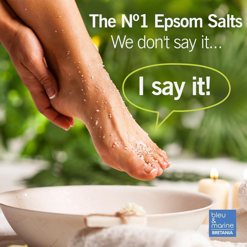 Bath Salts, Epsom Magnesium Salt and Ultra Purifying Essential Oils, Salt Feet, Repair Damaged Nails, Athlete's Foot Relief, Scrub, 500g - Image 6