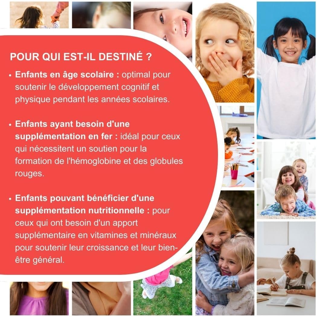 Ferrolip Kids Iron Supplement for Children from 3 Years with Folic Acid, Vitamin C and B12 (20 Oralsoluble Strawberry Sachets) – No Gastrointestinal Disorders – No Metallic Taste - Image 7