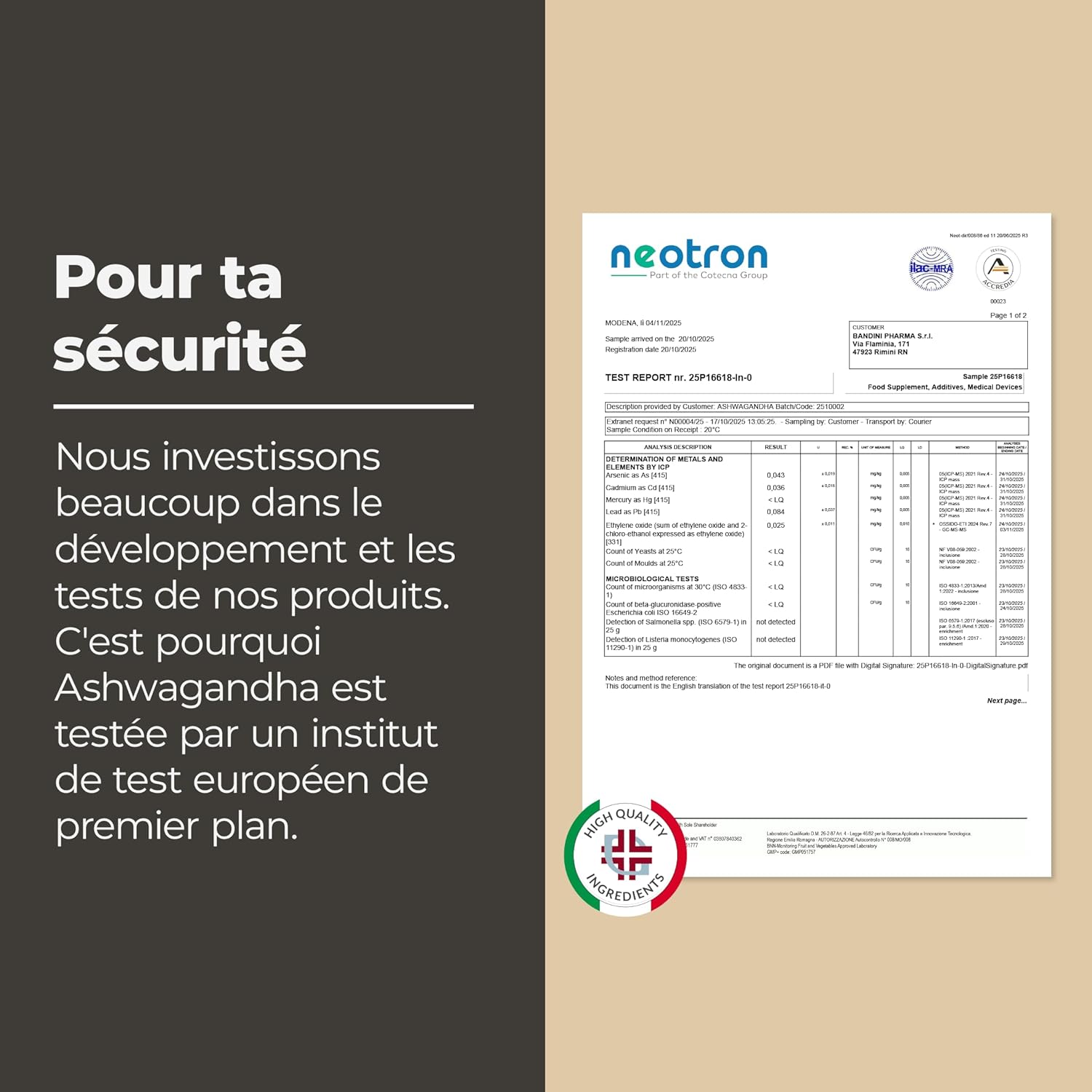 Bandini Ashwagandha Organic KSM-66 Extra Strong - 500mg per Dose, 5% Witanolides - 180 Capsules for 6 Months - Withania Somnifera Powder 100% Vegan - Physical & Mental Wellness, Tonus, Concentration - Image 5