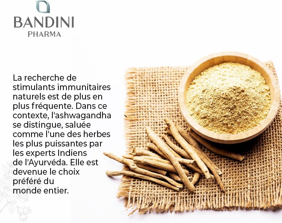 Bandini Ashwagandha Organic KSM-66 Extra Strong - 500mg per Dose, 5% Witanolides - 180 Capsules for 6 Months - Withania Somnifera Powder 100% Vegan - Physical & Mental Wellness, Tonus, Concentration - Image 7