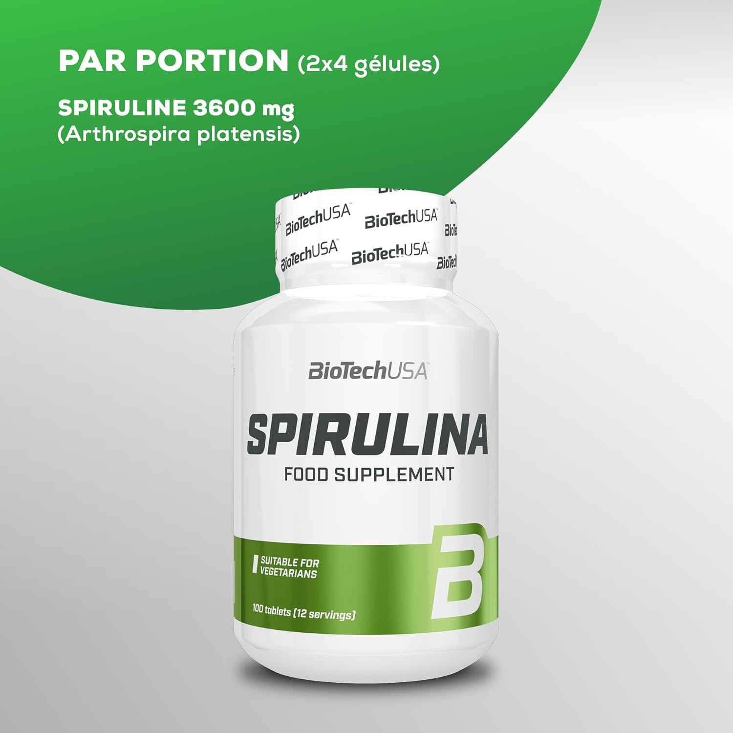 BioTechUSA Spirulina | Rich in Vitamins and Proteins | 3600mg Daily Dose | Suitable for Various Diets | 100 Tablets - Image 6