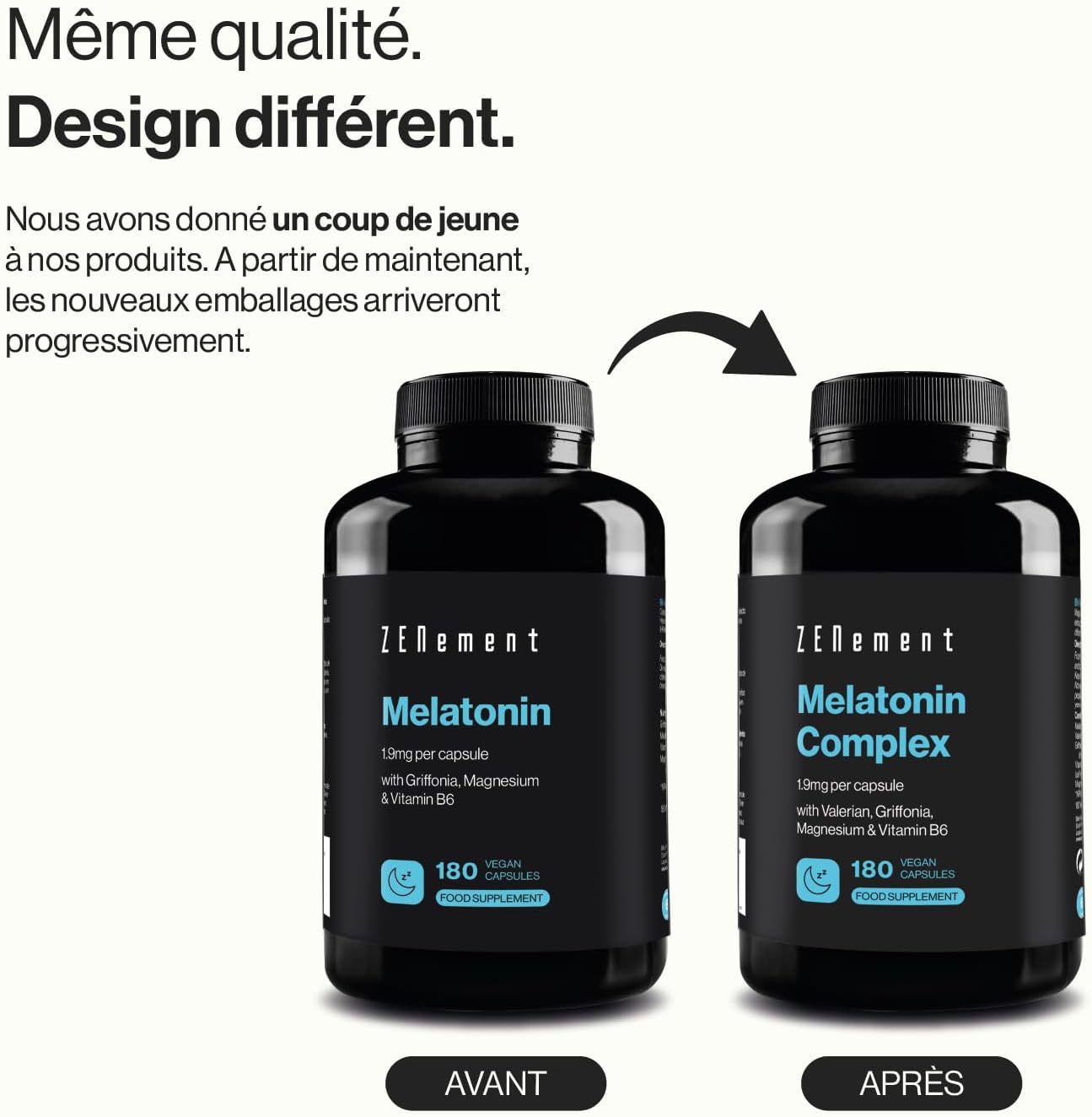 Melatonin Complex 1.9 mg – With Griffonia (20 mg 5‑HTP), Valerian, Magnesium & Vitamin B6 – Contributes to Sleep and Reduce Fatigue – 180 Vegan Capsules – Zenement - Image 6