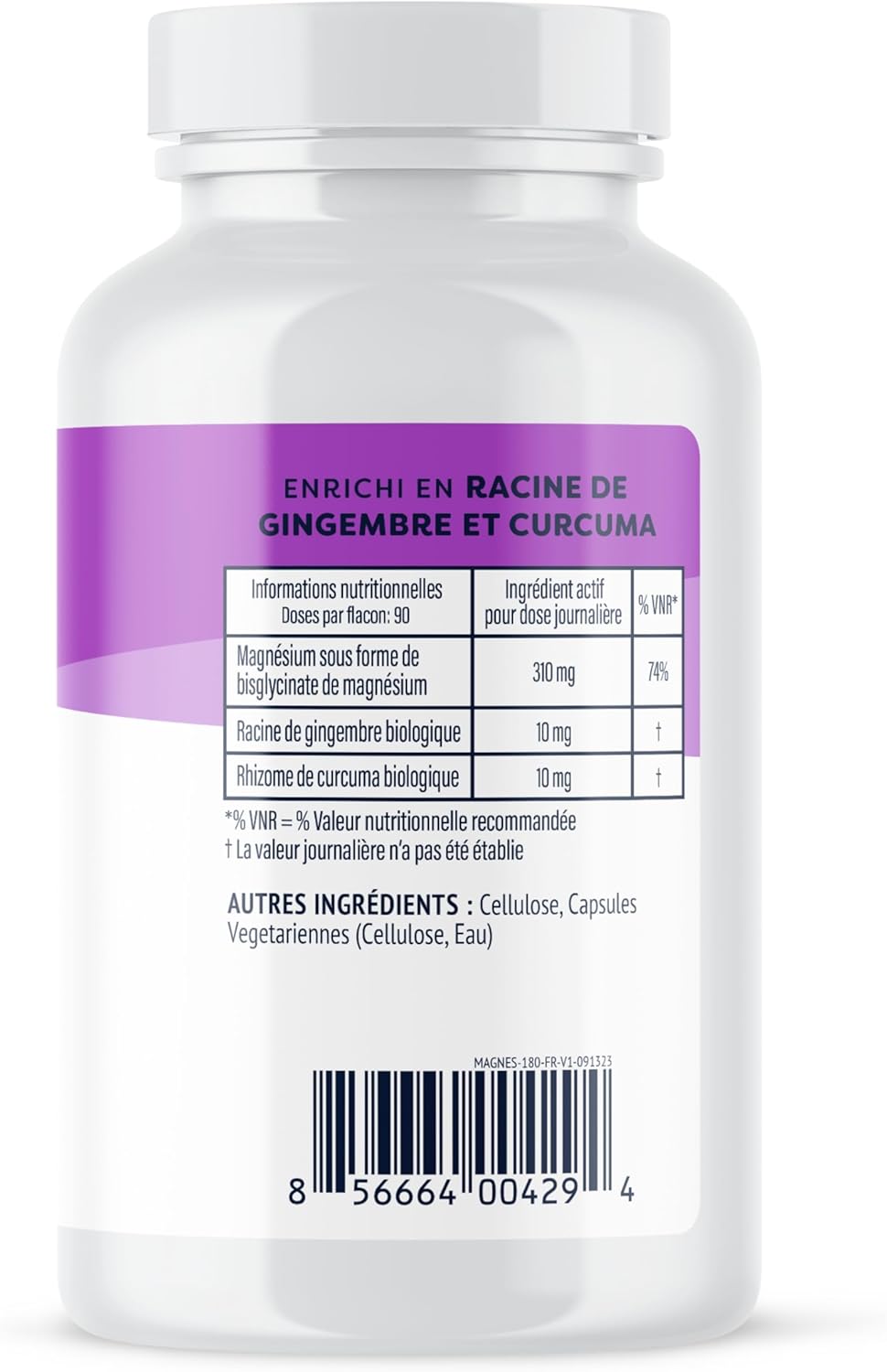 Vimergy Magnesium Glycinate - 90 Servings - Energy Support & Fatigue Reduction - Gentle Magnesium Supplement for the Gut - Turmeric & Ginger - Gluten Free Keto/Paleo Non GMO - Image 3
