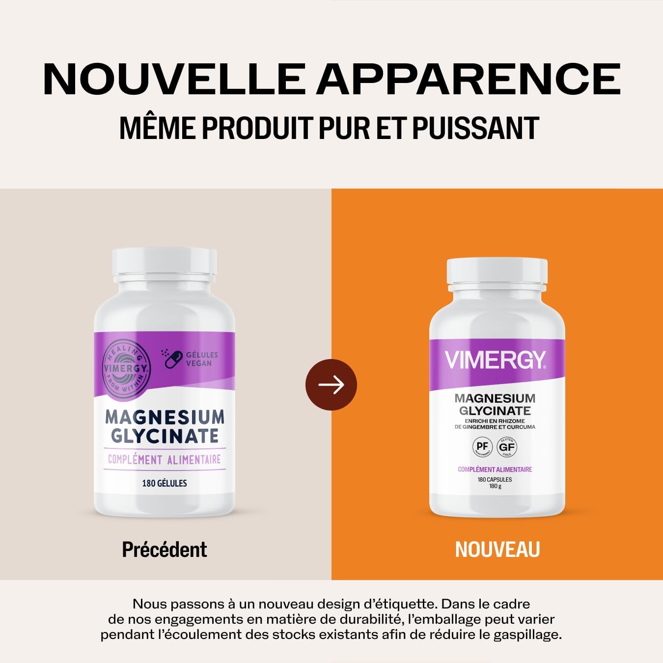 Vimergy Magnesium Glycinate - 90 Servings - Energy Support & Fatigue Reduction - Gentle Magnesium Supplement for the Gut - Turmeric & Ginger - Gluten Free Keto/Paleo Non GMO - Image 6