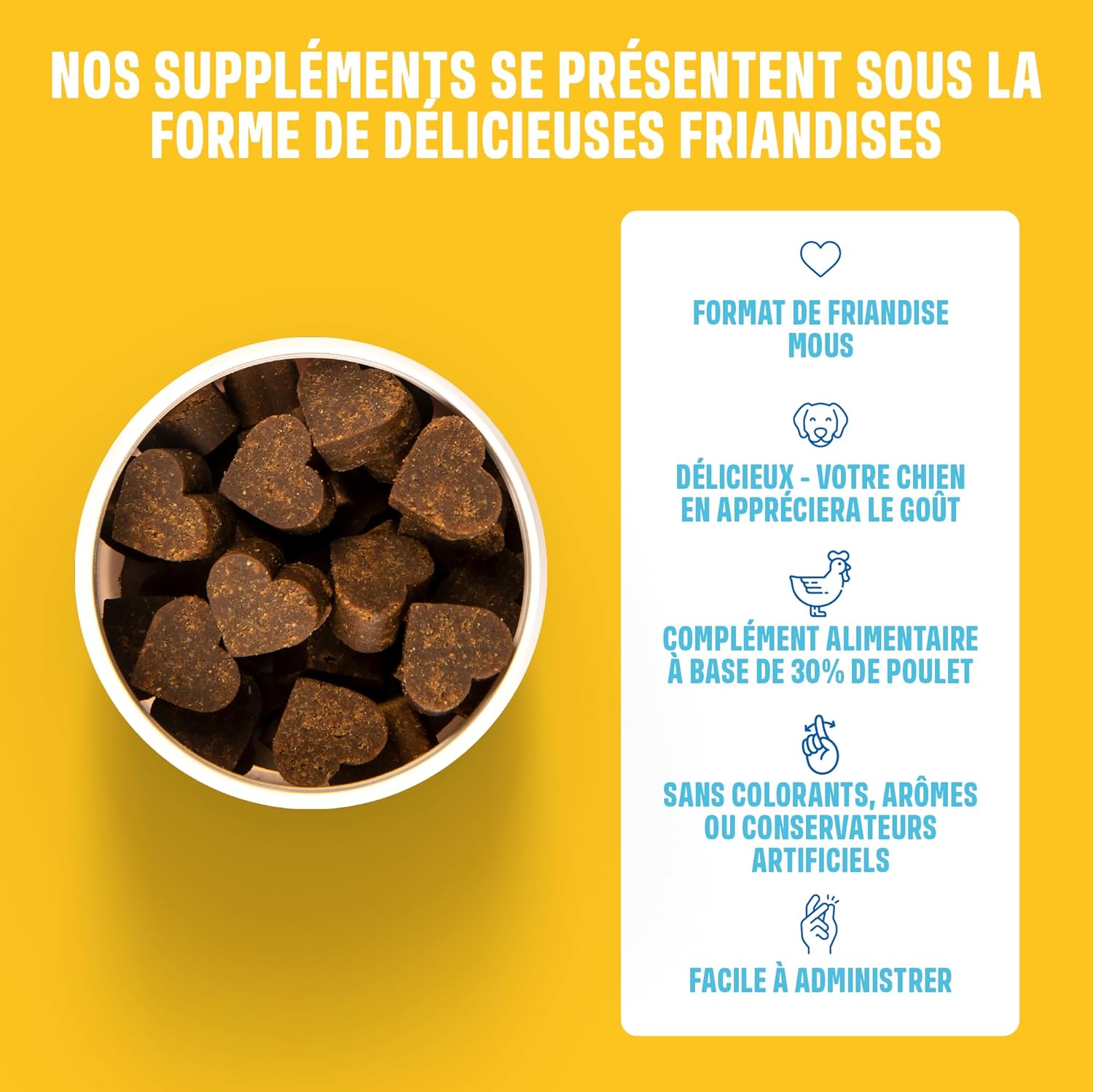 ivvi Multivitamins - Dog Food Supplement - Complete Care for a Happy Dog Life - 60 Delicious Chicken Treats (270g) - Image 5