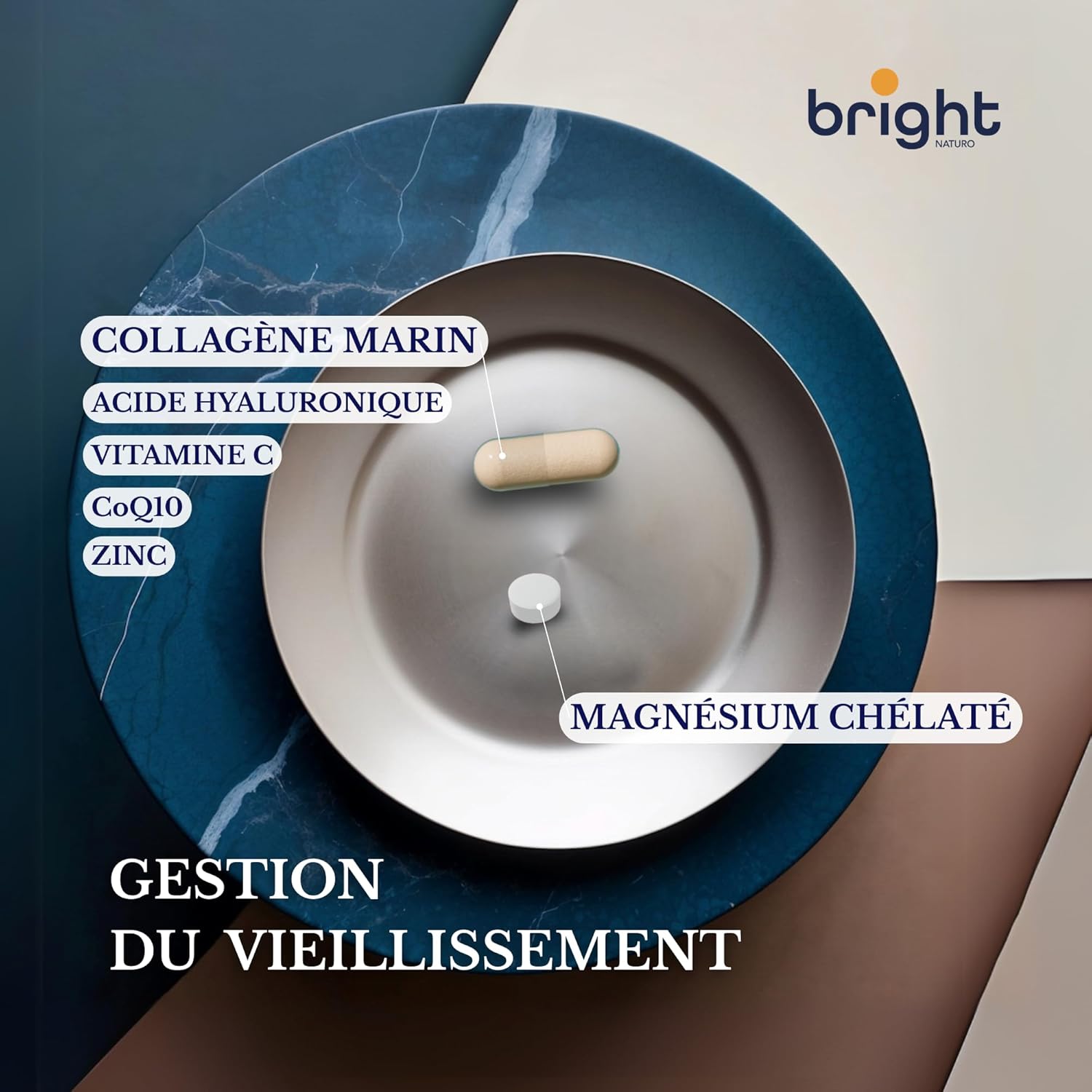 Hydrolyzed Marine Collagen with Hyaluronic Acid and Chelated Magnesium - Premium Capsules for Skin, Joints, Heart & General Wellness | For 2 Months (56 Daily Doses) - Image 4