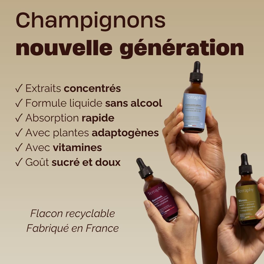 30 Day Concentration Treatment Adaptogens Mushrooms - Lion's Mane, Bacopa & Vitamins B6 B9 - Develops Focus, Memory and Mental Clarity - Ultra Effective Organic Liquid Formula - Image 8