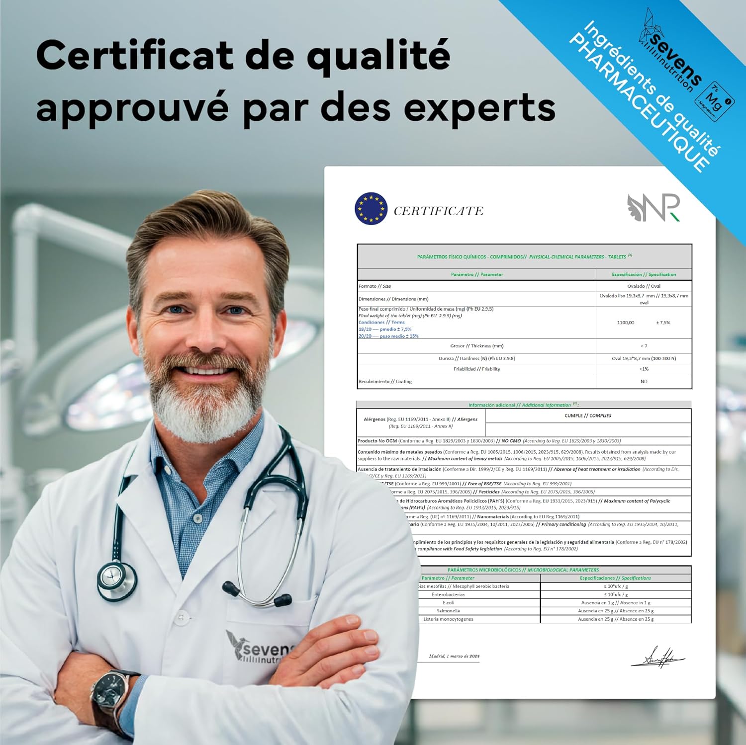 Magnesium Bisglycinate + Citrate + Malate + Taurate - Magnesium Complex 4in1 - 180 Tablets for 6 Months - High Absorption & Superior Quality - Fatigue, Stress, Energy, Muscles - High Dosage - Image 9