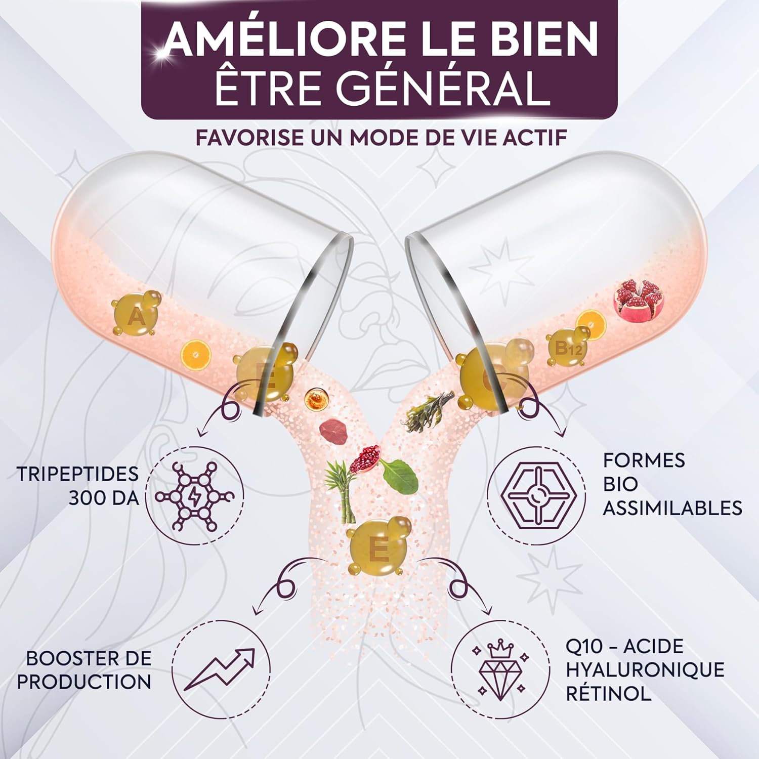 Premium Marine Collagen Complex - Naticol Tripeptides X3 - All-in-One 20 Active - Skin Hair Joints Anti-Aging - 90 Capsules - Image 6