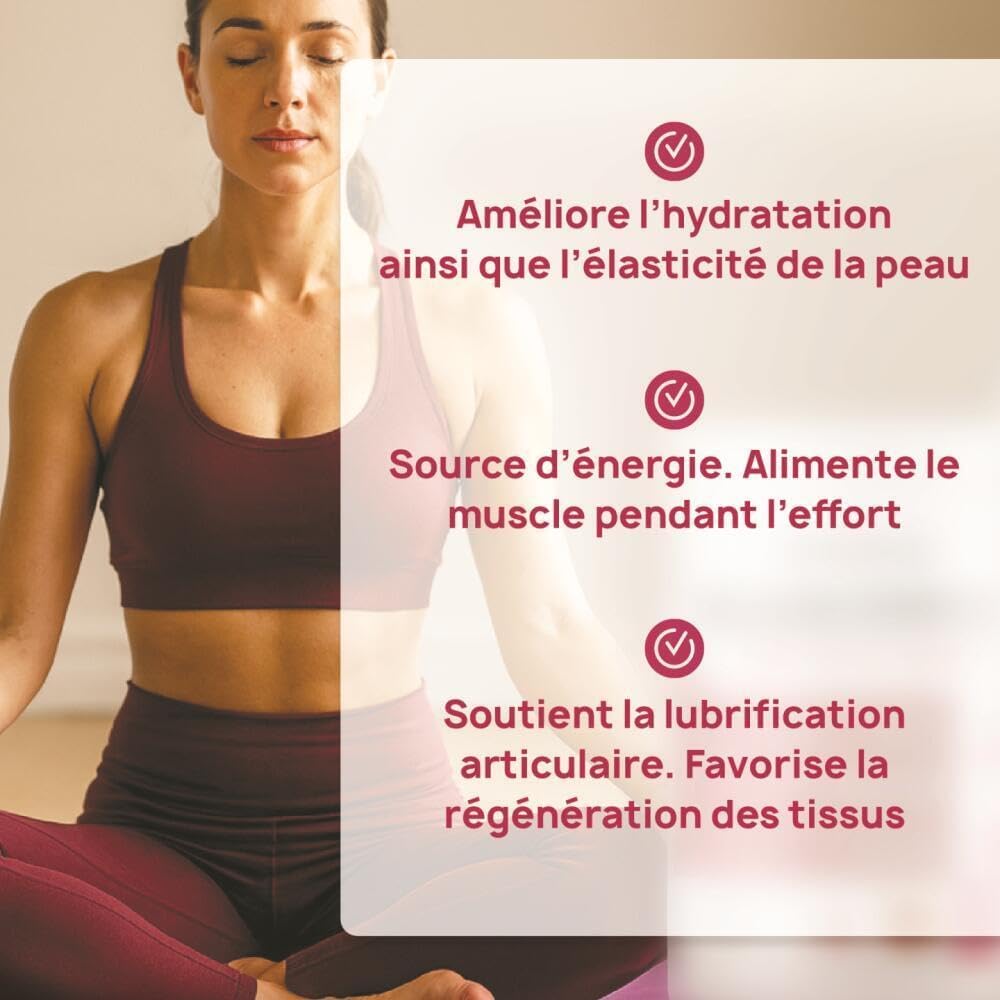 Complex Collagen + - Hydrolyzed Bovine Collagen Type 1 to 5 - Joints, Mobility - Vitamin C, Hyaluronic Acid - 300 g Strawberry - Eric Favre - Image 5