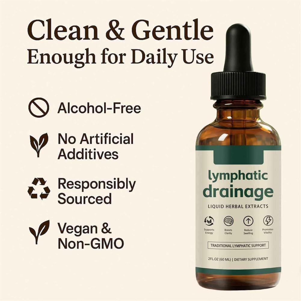 Lymphatic Drainage Drops, Lymphatic Wellness Drops, Lymphatic System Support, Natural Plant Blends, Fast & Effective for Women & Men (2) - Image 3
