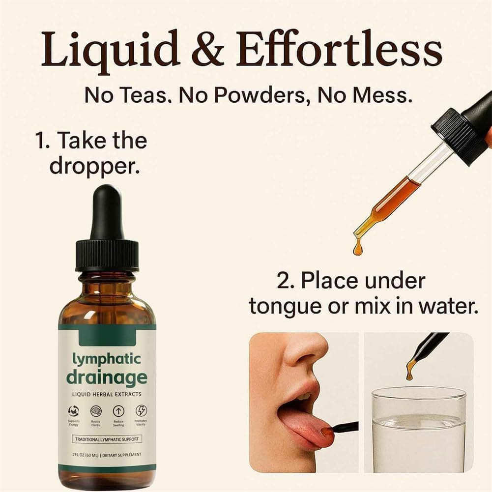 Lymphatic Drainage Drops, Lymphatic Wellness Drops, Lymphatic System Support, Natural Plant Blends, Fast & Effective for Women & Men (2) - Image 8