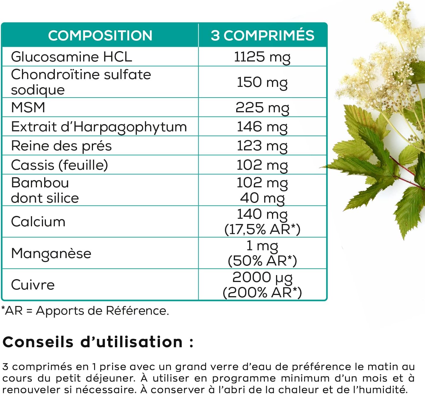 GRANIONS - Chondrosteo + Joints - Harpagophytum - Glucosamine Chondroitin - MSM - Bamboo - 90 units - 1 Month - Image 4