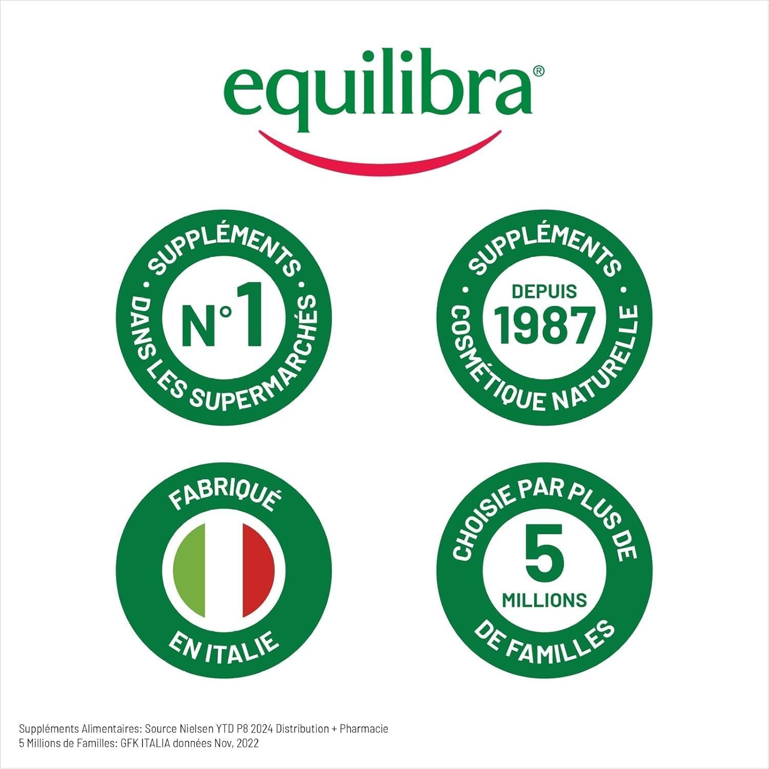 Equilibra Biotin High Dosed 450 mcg, for Hair and Nails, with Zinc, Copper, Selenium, Nettle, Millet and Horsetail Extracts, Vegan, Gluten Free, Lactose Free, 180 Capsules - Image 7
