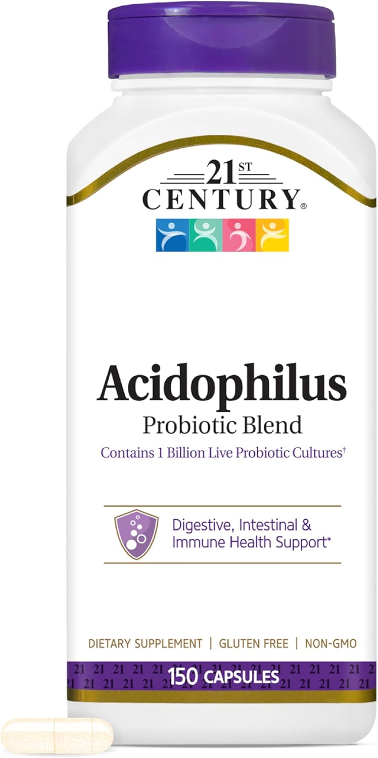 21st Century Health Care, Lactobacillus Acidophilus Probiotic Mix - x150caps - Image 2