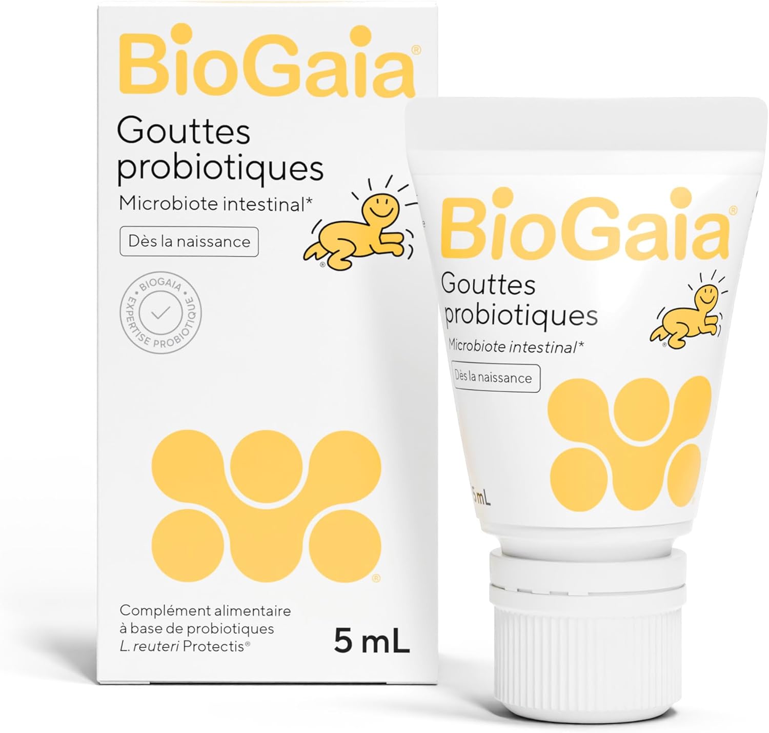 BioGaia Probiotic Drops for Babies & Infants | Gut Flora Balance | Probiotic Based Food Supplement | Contains L. reuteri Protectis | 5ml Bottle - Pack of 1 - Image 2