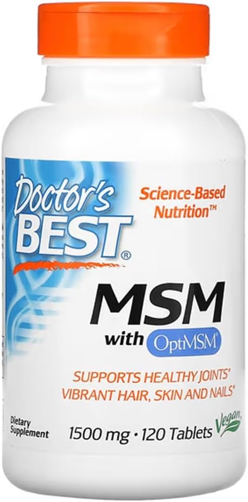 Doctor's Best - MSM with OptiMSM | High Quality MSM - 120 Tablets - Image 2