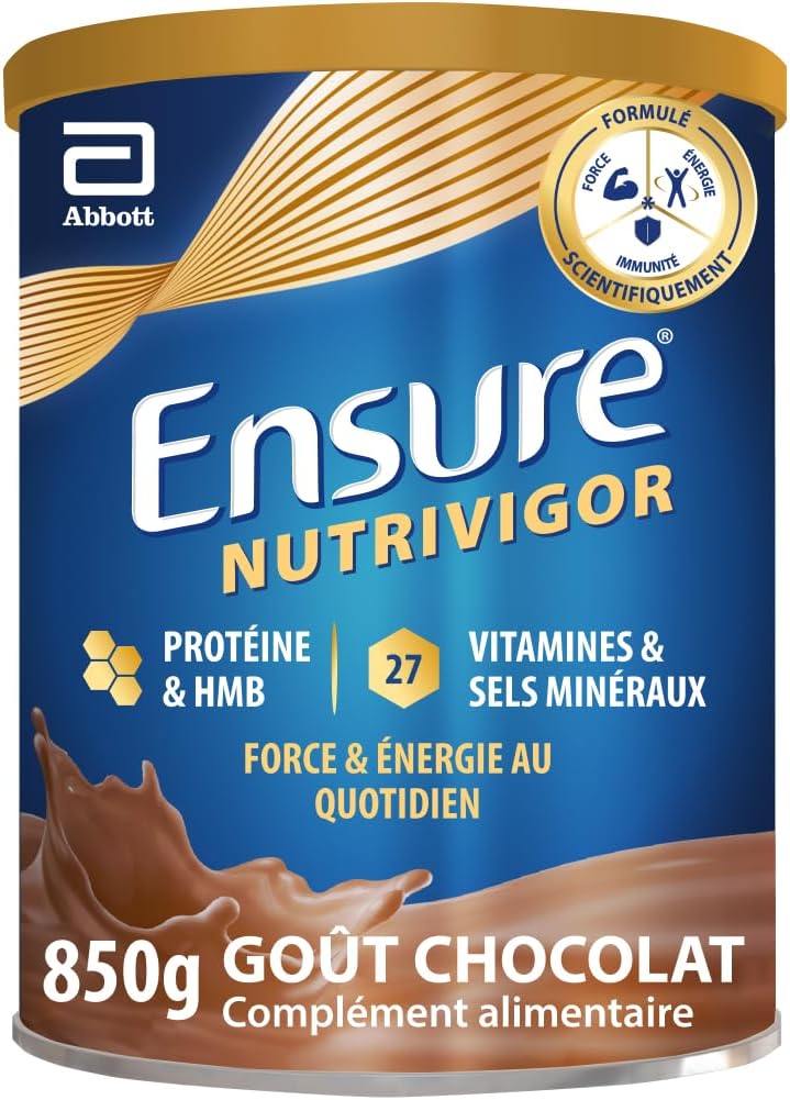 Ensure NutriVigor Protein Supplement, 27 Vitamins and Minerals and HMB for Healthy and Balanced Diet (Chocolate, 1 x 850 g) - Image 2