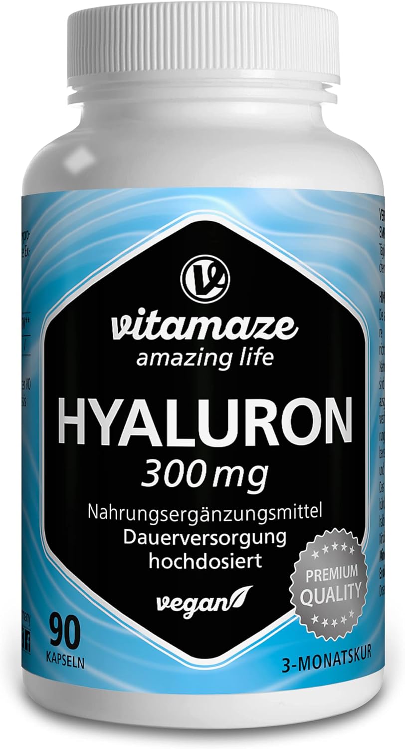 Hyaluronic Acid Capsules for 3 Months – 300 mg per Capsule of Micro-Molecules 500-700 kDa – High Bioavailability – Food Supplement Without Useless Additives - Image 2