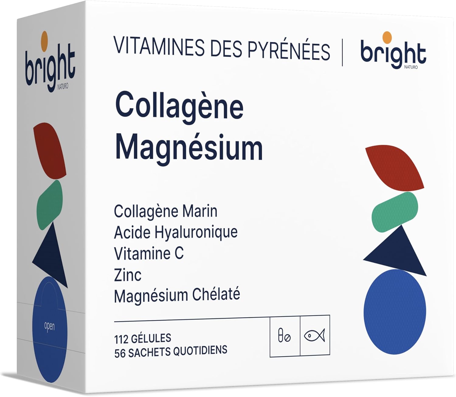 Hydrolyzed Marine Collagen with Hyaluronic Acid and Chelated Magnesium - Premium Capsules for Skin, Joints, Heart & General Wellness | For 2 Months (56 Daily Doses) - Image 2