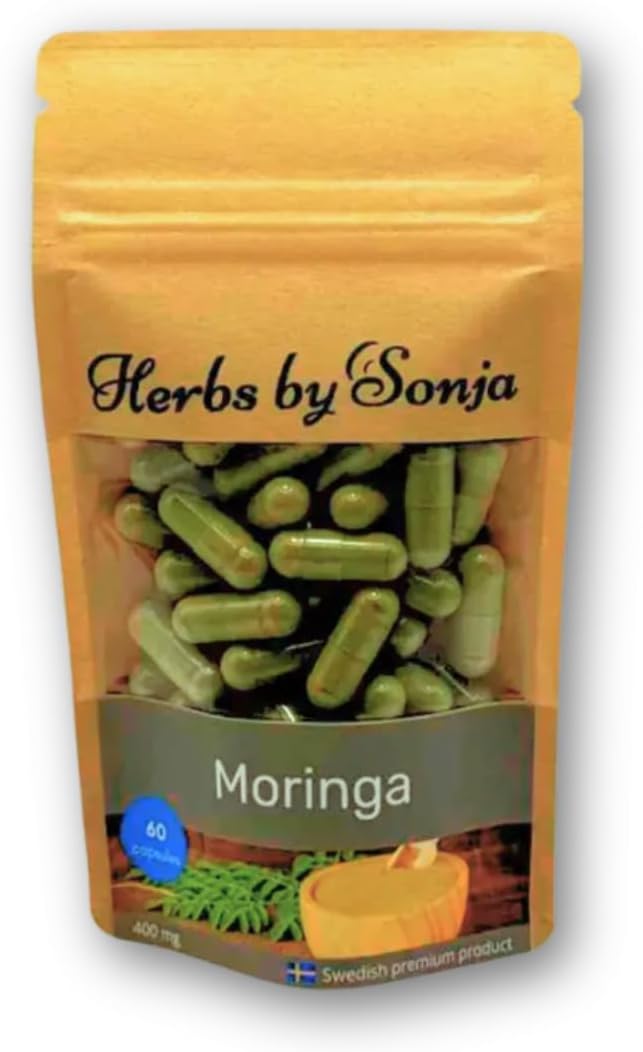 Moringa 400 mg * 60 Capsules - Highly Concentrated Moringa Extract: 20:1 Extract - Vegetable Capsule 400 mg - Vegan Protein Superfood - Natural Energy Boost - Image 2