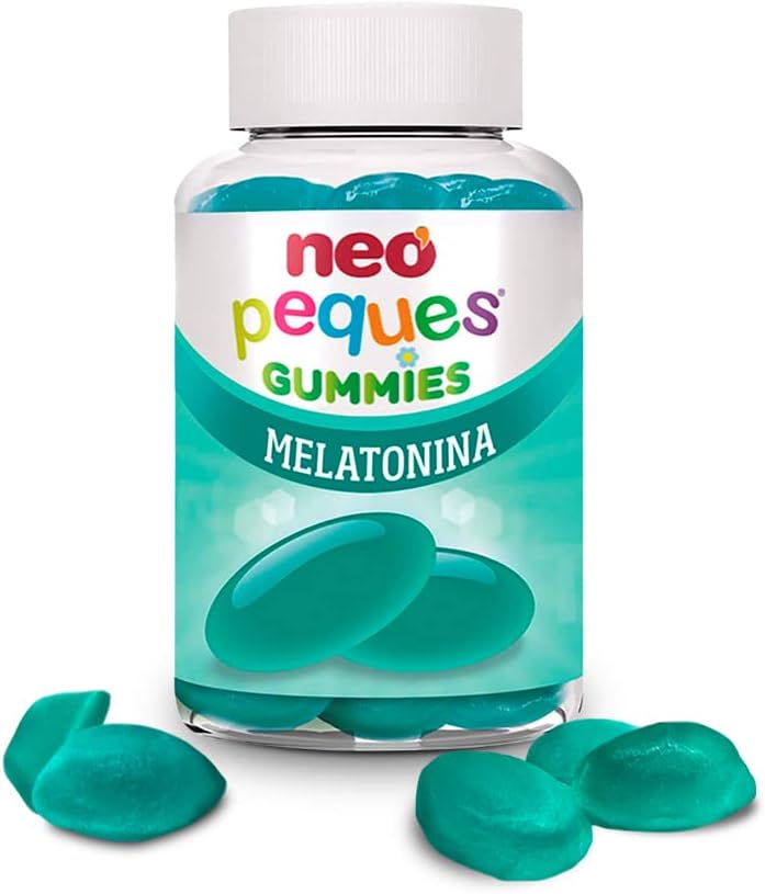Neo Peques - Melatonin Erasers for Children from 3 Years and Up - 30 Sachets (1 Month) - 100% Natural Ingredients - The Gum Contains Melatonin to Improve Sleep - Blackberry Taste - Image 2