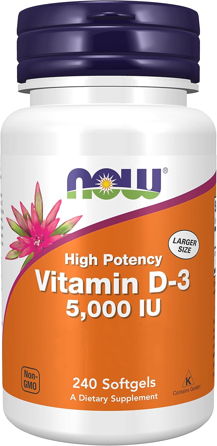 Now Foods, Vitamin D3 Depot, 5.000IU, Cholecalciferol, High Dosed, 1 Capsule Every 5 Days, 240 Soft Capsules, Laboratory Tested, Soy Free, Gluten Free, Non-GMO - Image 2