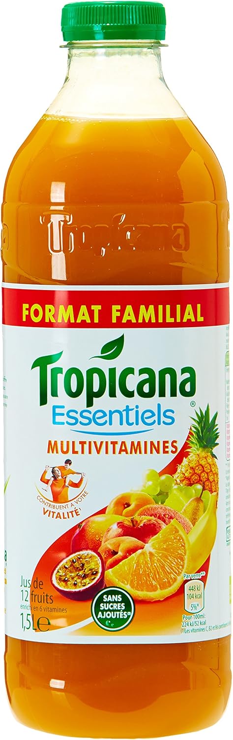 Tropicana Multivitamins, cocktail of 12 fruits without added sugars - The bottle 1.5L - Image 2