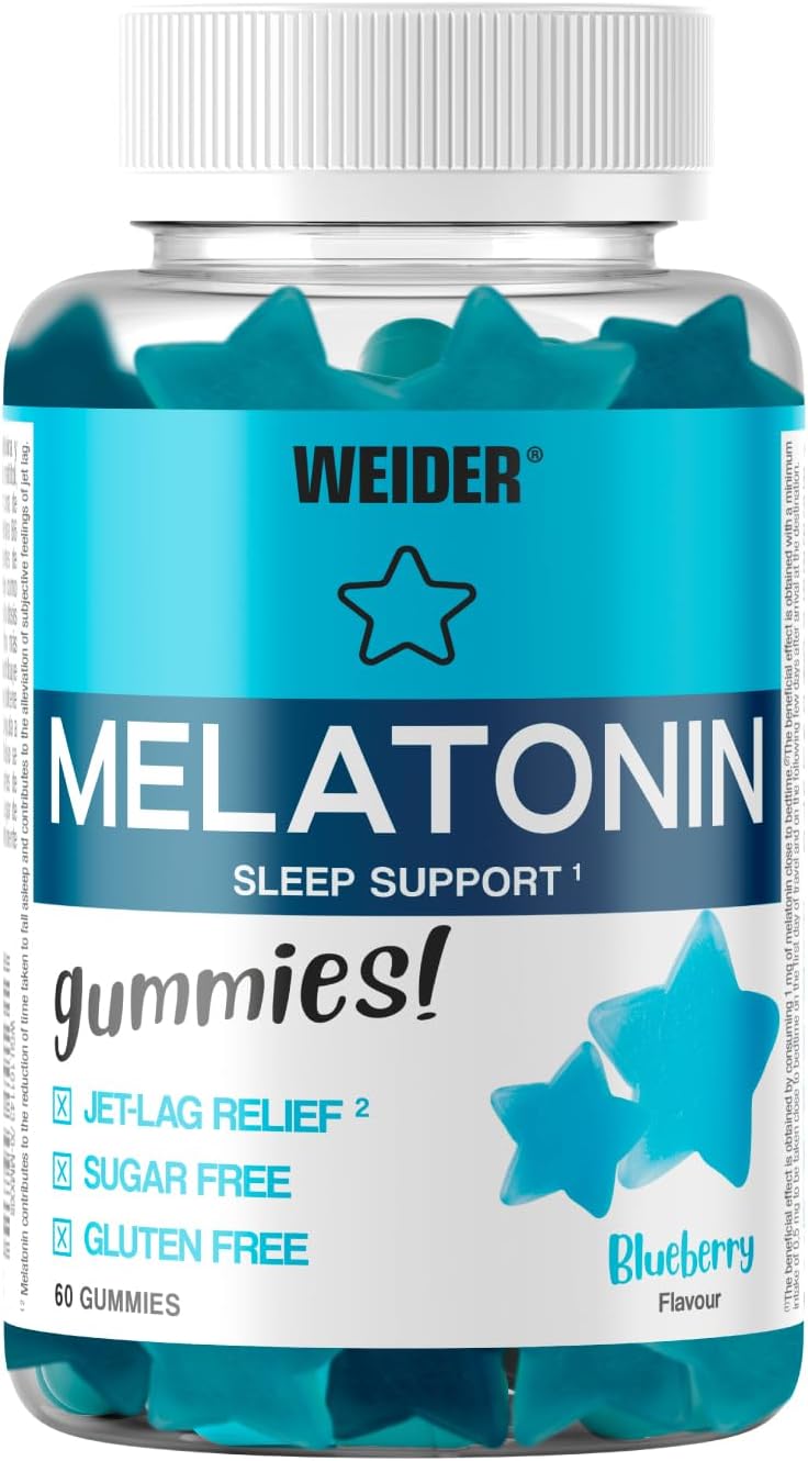 Weider Melatonin Gummies – 1mg Melatonin – Gummies for Better Sleep – Reduced Jet Lag Effects – Gluten Free – Sugar Free - Image 2