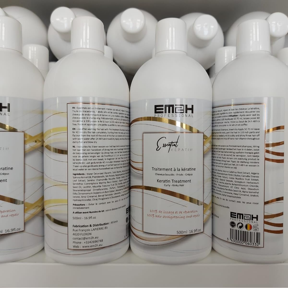 Essential Keratin Brazilian Straightening Kit for Frizzy Hair Pack of 2 (500 ml) - Image 4
