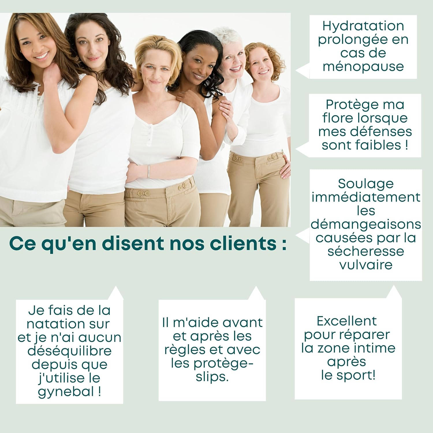 GYNEBAL CALM Intimate Gel with PREBIOTICS - Moisturizing Gel for Vaginal Dryness, Anxiety and Discomfort - Supports Vaginal Flora - External Use for Women (50 ml) - Image 6