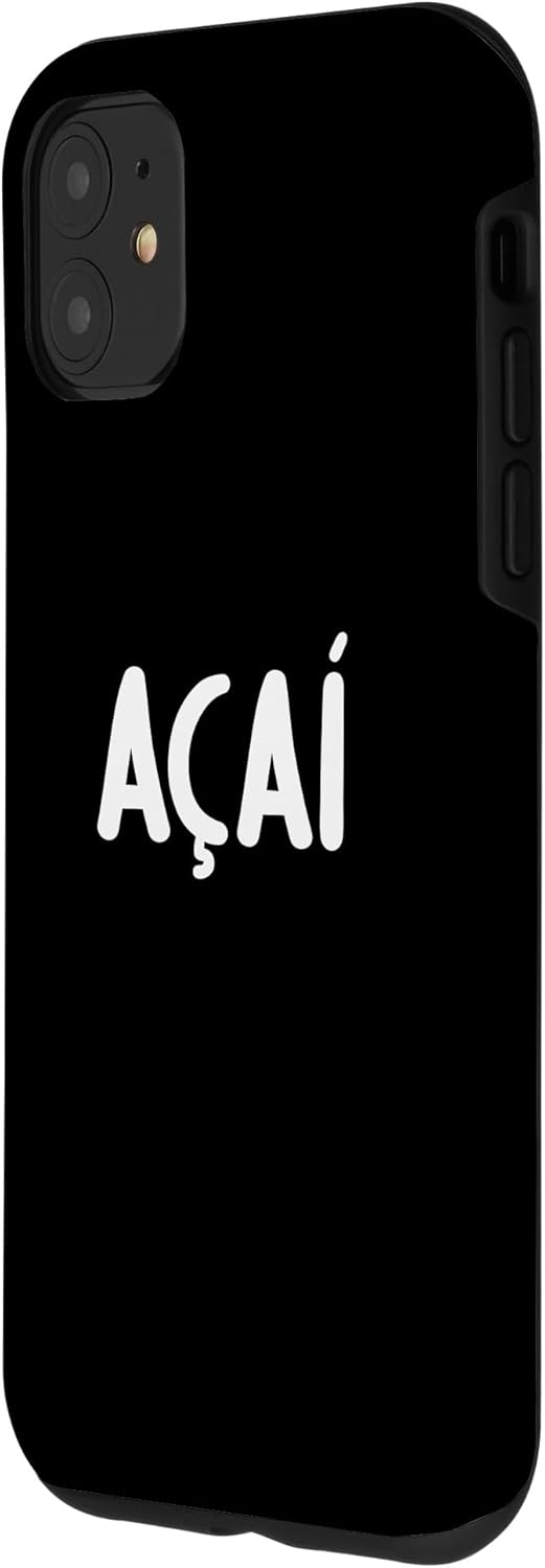 Açaí iPhone 11 Case Food Design for Men Women Kids Funny - Image 3