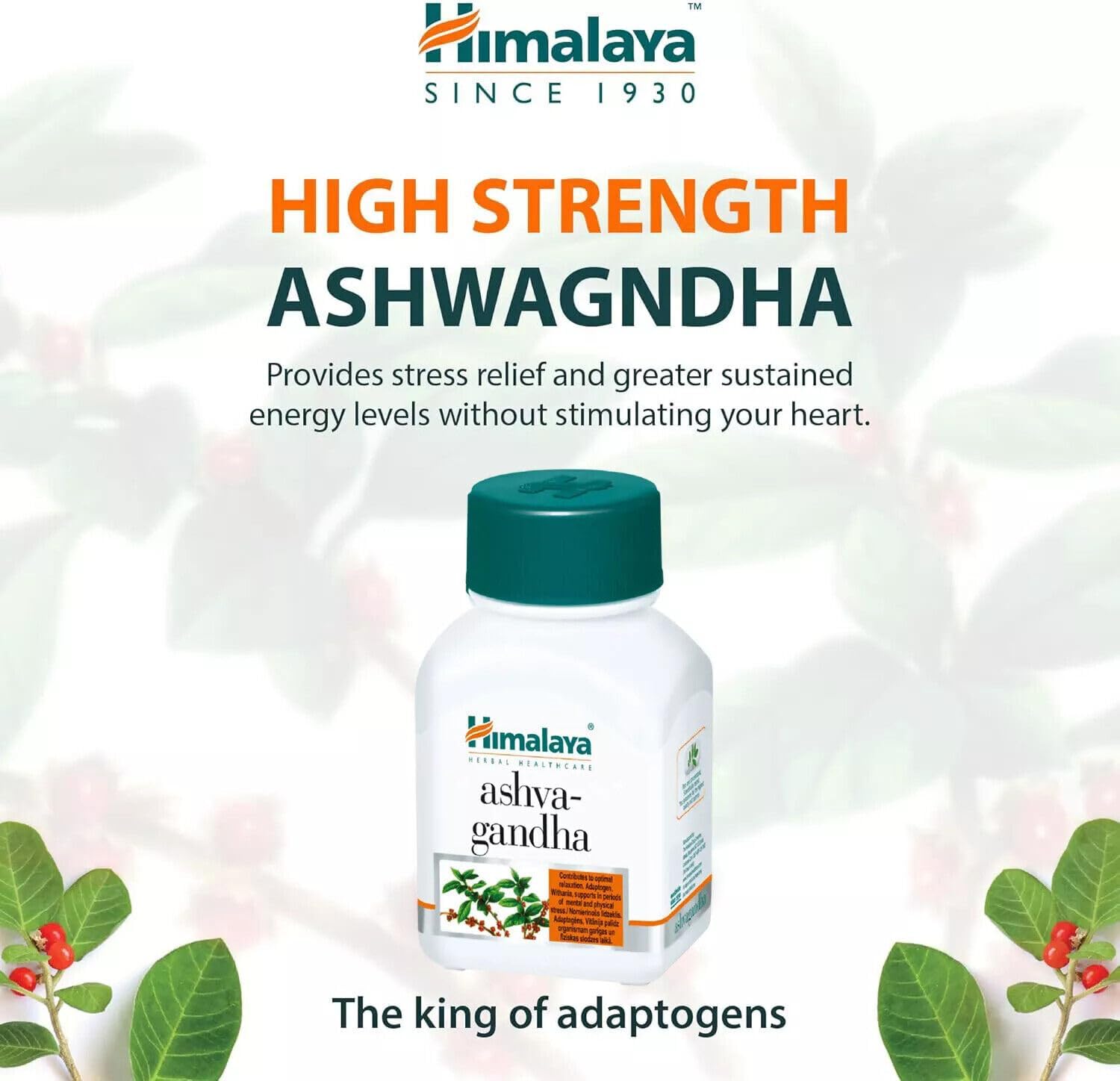 Himalaya - ASHVAGANDHA PURE HERBS | Ashwagandha Capsules | Natural Support for Stress & Energy Management - 60 Capsules - Image 5