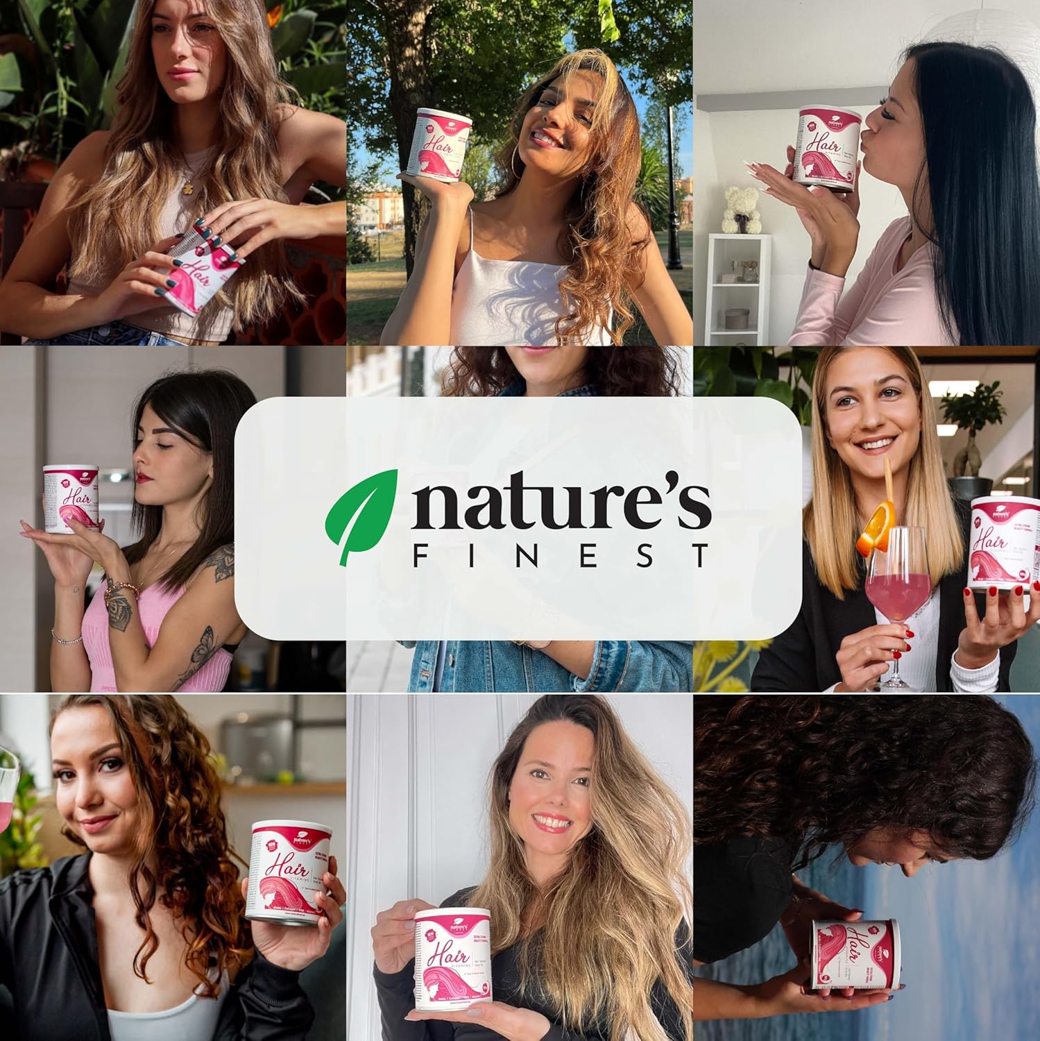 Nature's Finest Hair Vitamins, For Women, Helps Straightening & Regrowth Hair, Rich In Biotin , Reduces Hair Loss, With Collagen, MSM, Vitamin C - 150g - Image 9