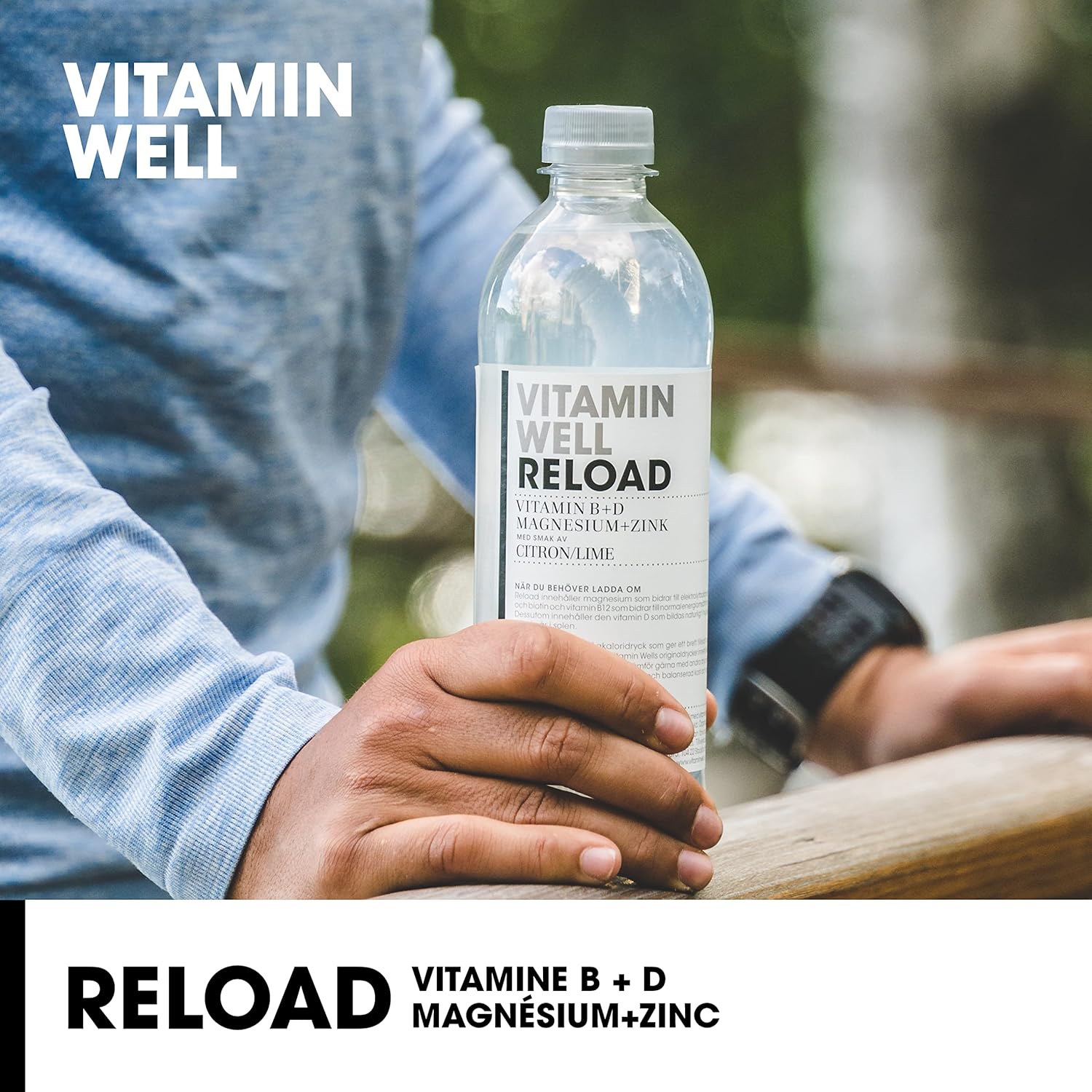 Vitamin Well - Drinks enriched with vitamins and minerals taste lemon, lime, 12x500ml (Reload) - Image 4