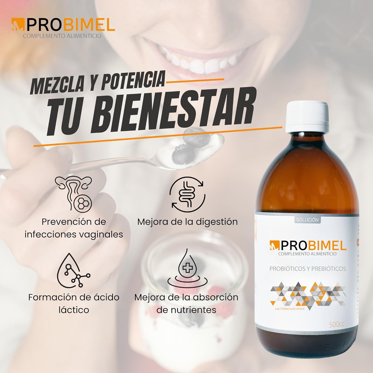 Probiotic Flora for Digestive Health 150ML - Probiotics and Prebiotics for Abdominal Bloating against Sibo, Gastritis, Intestine - Comfort Digestive Probiotic - Image 4